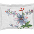 Organic Cotton Floral Large Bedsheets – Nimbus Grey